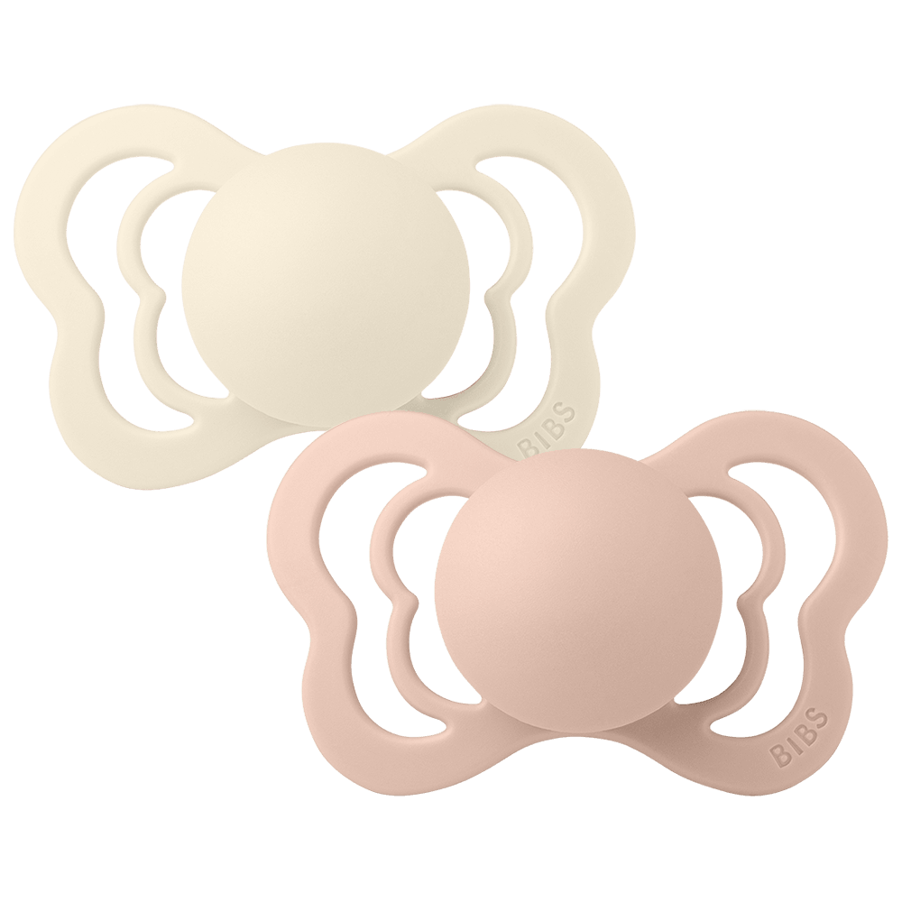 Couture Pacifiers 2 Pack - Ivory/Blush