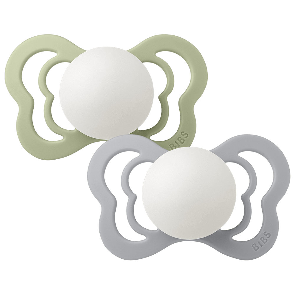 Couture GLOW Pacifiers 2 Pack - Sage/Cloud