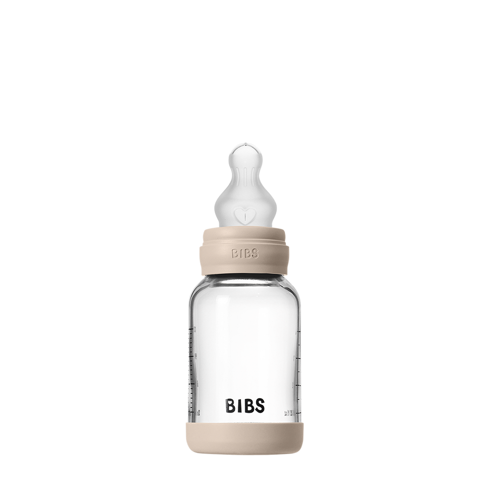 Baby Glass Bottle Set 4oz Silicone - Blush