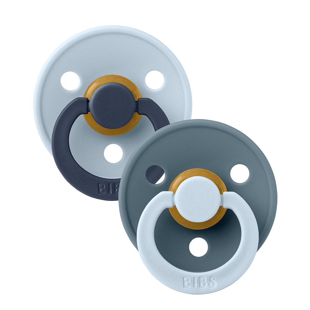 STUDIO Colour Pacifiers 2 Pack Fusion - Baby Blue Petrol mix
