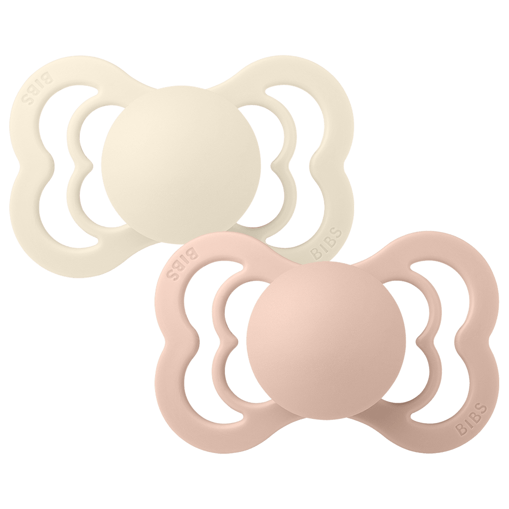 Supreme Pacifiers 2 Pack - Ivory/Blush