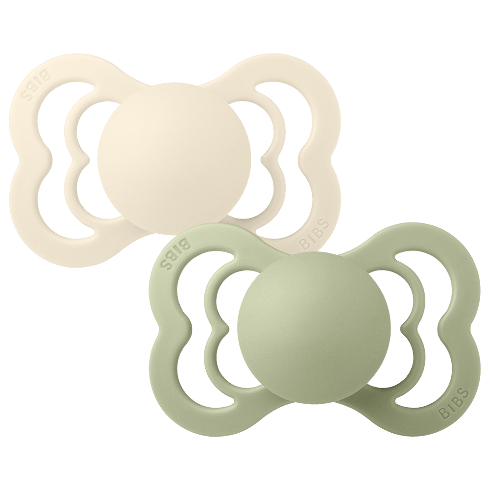Supreme Pacifiers 2 Pack - Ivory/Sage