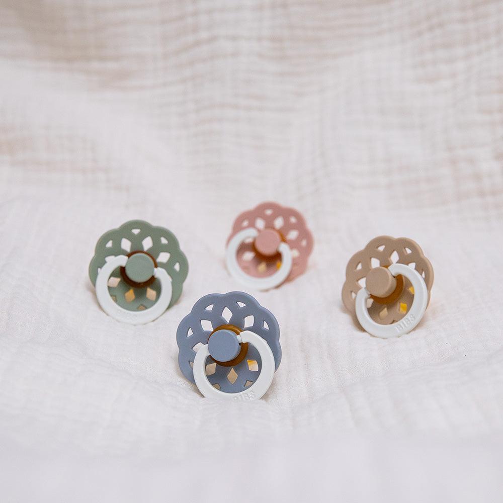 Boheme GLOW Pacifiers 2 Pack - Sage/Cloud