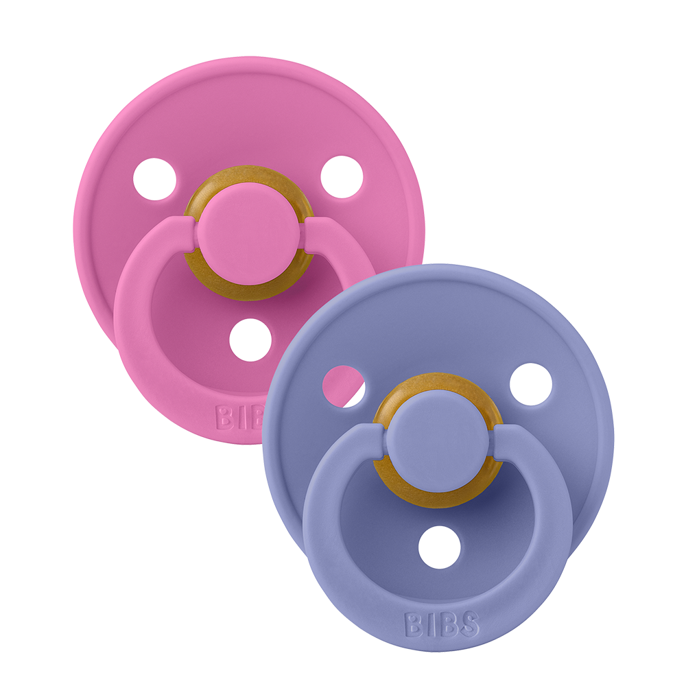 Colour Pacifiers 2 Pack - Bubblegum/Peri