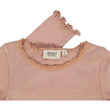 Wheat Rose Dawn Rib Lace Bluse