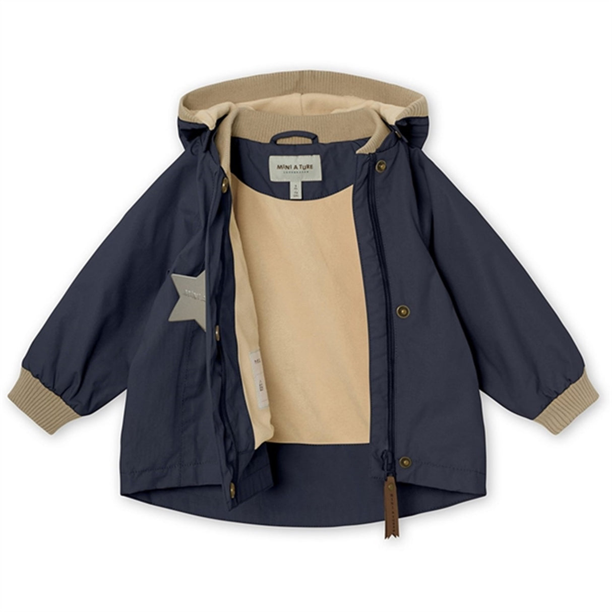 MINI A TURE Wai Forårsjakke m/Fleece Foer Ombre Blue