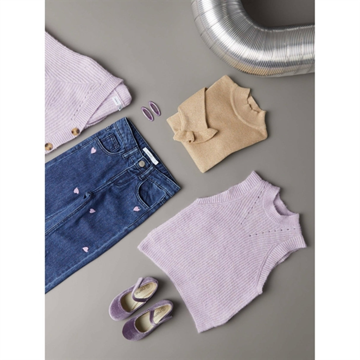 Name it Lavender Mist Retulle Strik Slipover