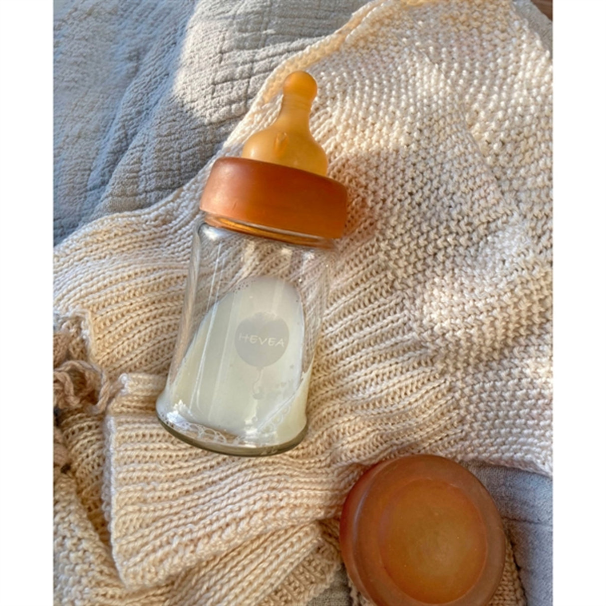 Hevea Sutteflasker Glas Med Bred Hals 150 ml 2-Pak
