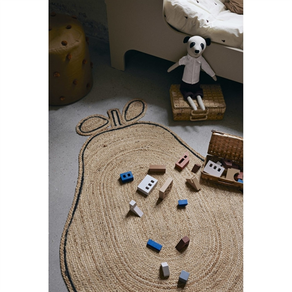 Ferm Living Pear Flettet Jute Tæppe Natural
