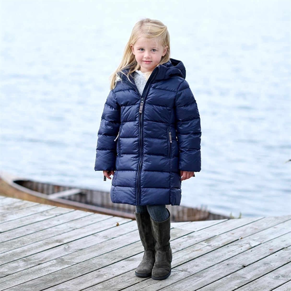 Ver de Terre Featherlight Girls A Dun Frakke Navy