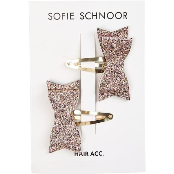 Sofie Schnoor Rose Glitter Hårspænde NOOS