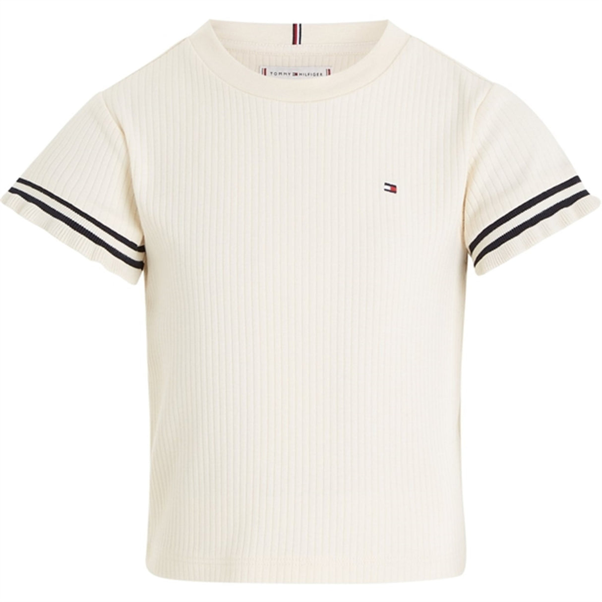 Tommy Hilfiger Ruffle Rib Strik Top Calico