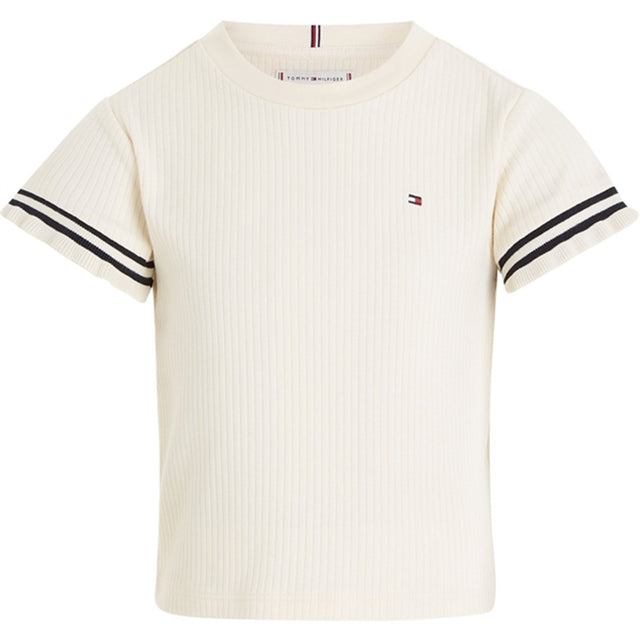 Tommy Hilfiger Ruffle Rib Strik Top Calico