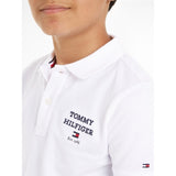 Tommy Hilfiger Th Logo Kortærmet Polo White